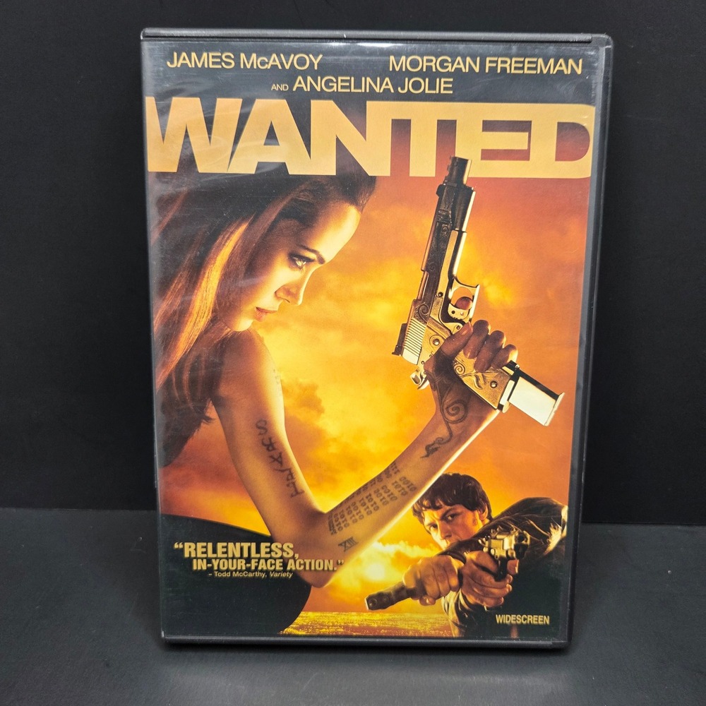 Wanted DVD Widescreen 2008 Action Thriller Angelina Jolie James McAvoy Movie